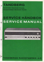 Tandberg TR-1000 - Service Manual